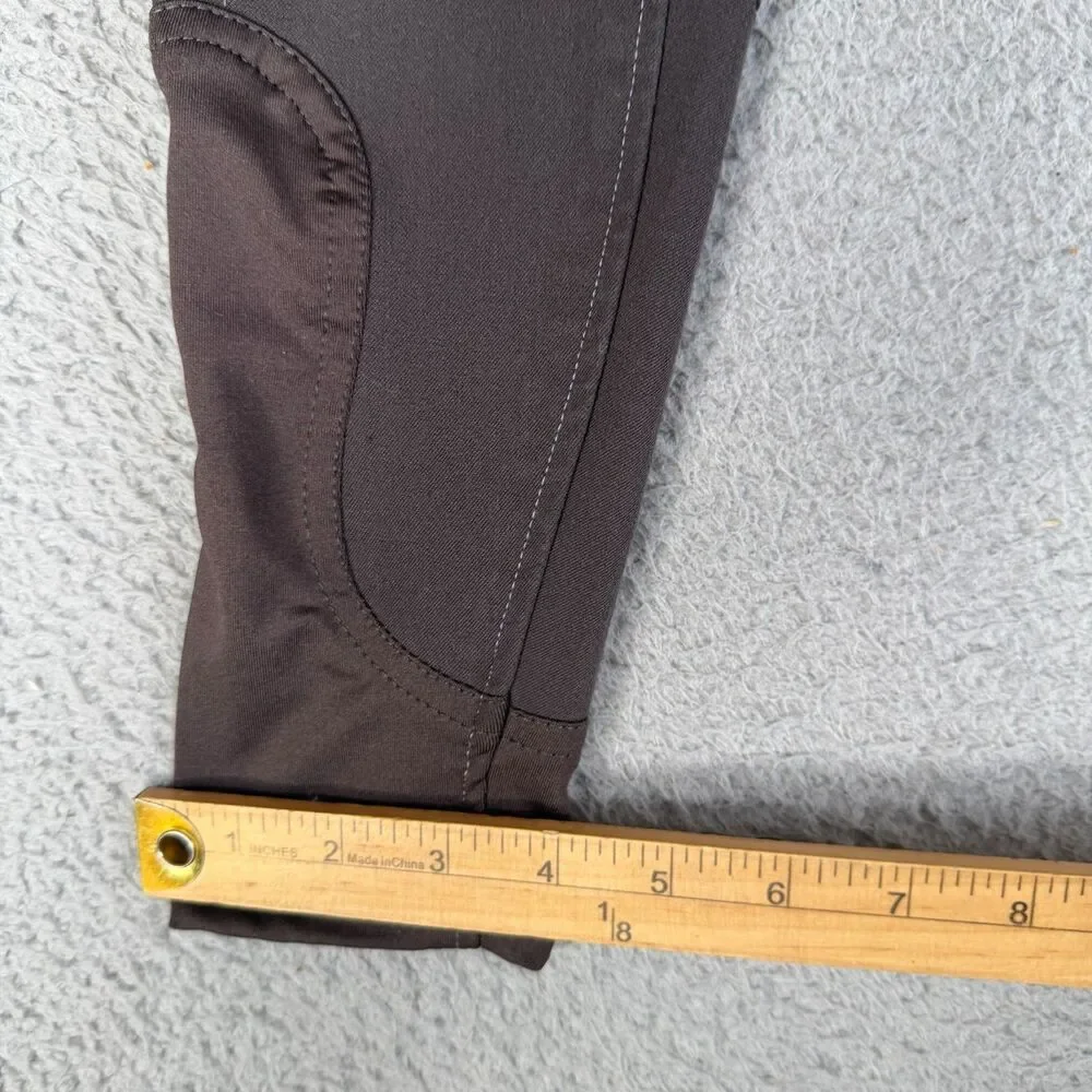 PIPER by SmartPak Riding Breeches Pants Girls 14 Gray Purple Knee Patch Stretch